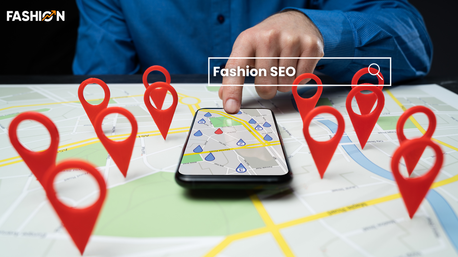 a person getting results on local searches on fashion seo